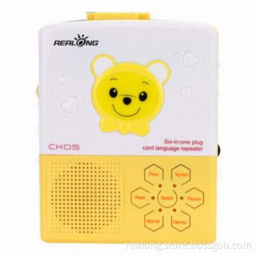 Cassette/MP3 player with built-in microphone jack